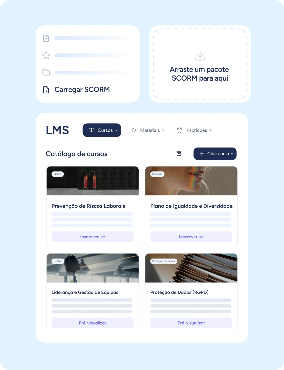 Importação de cursos SCORM no LMS da Sesame HR