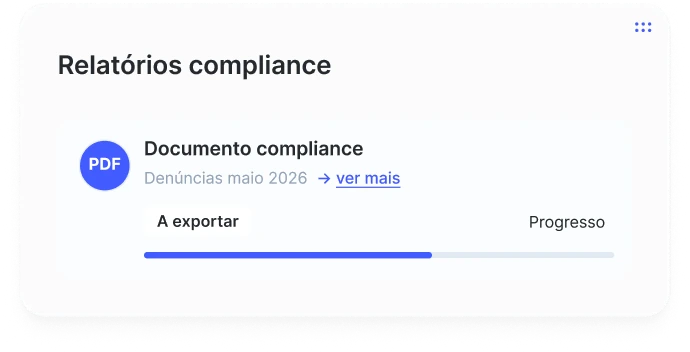 Relatórios e dados organizados