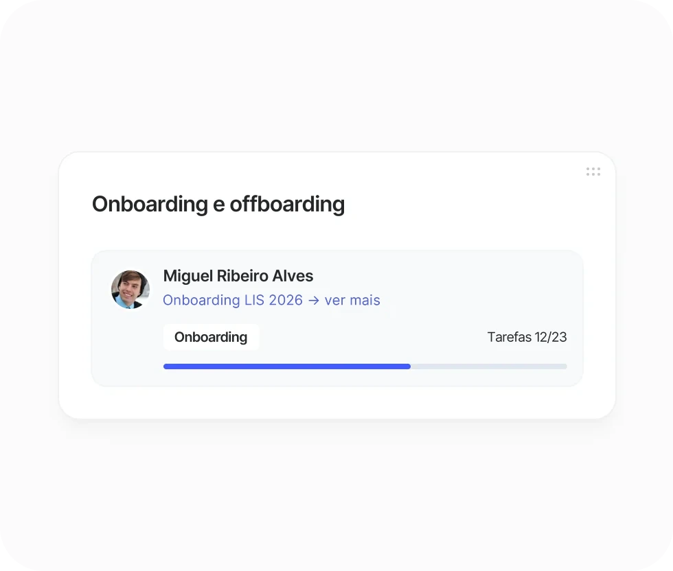 Onboarding e offboarding na Sesame HR