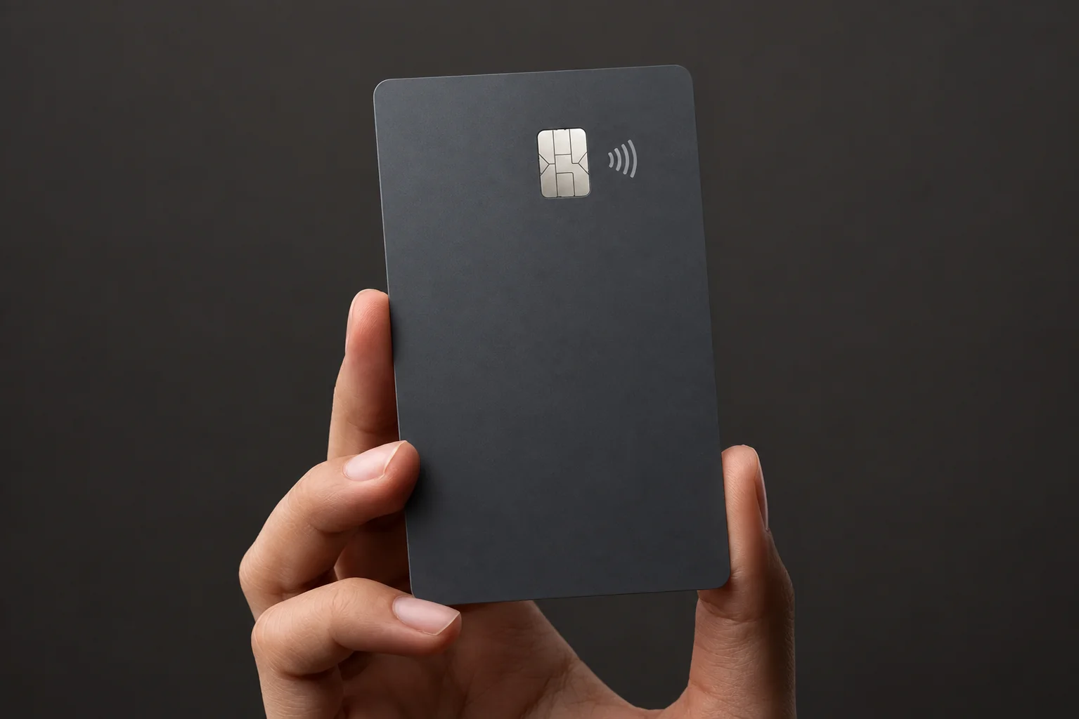 Pessoa a aproximar um cartão NFC de um leitor.