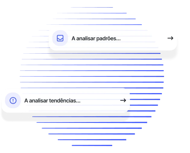 Widget de análise de padrões e tendências